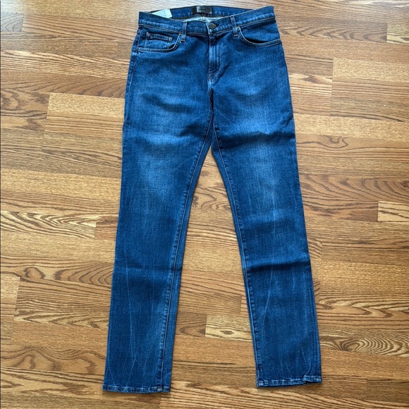 J Brand Blue Slim Fit Jeans Classic Denim Elwood 34